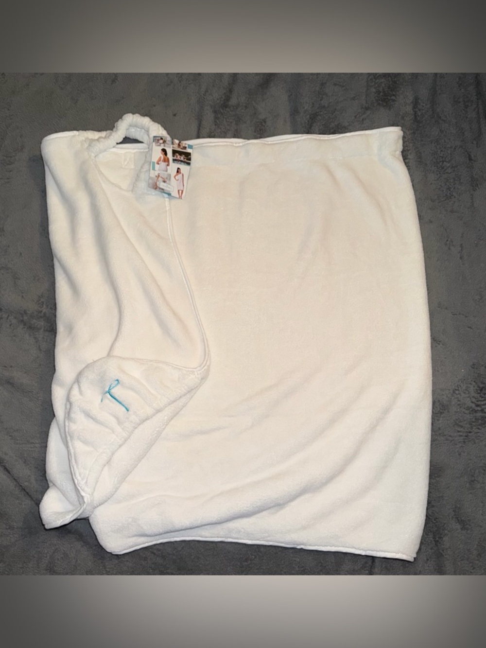 New White Wearable Toga Towel